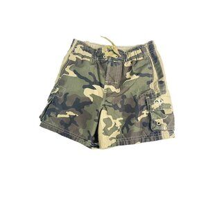 Op Boys Swim Trunks Green Camouflage Board Shorts Mesh Pockets 4-5 XS